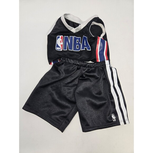 BUILD A BEAR ACCESSORY LOT CLOTHING BACKPACK HIKING BOOTS NBA WARRIORS KIDS TOYS - Picture 2 of 12